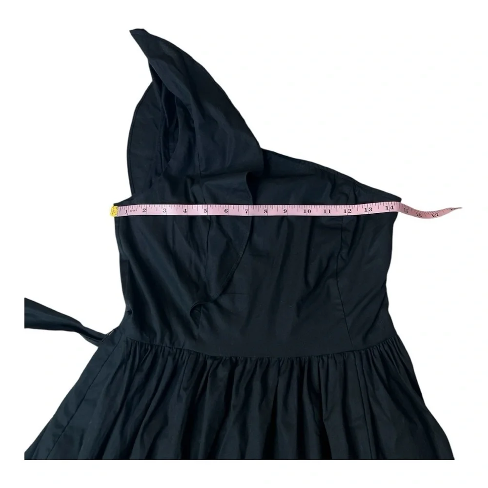 J Crew One Shoulder Cotton Tie Waist Poplin Midi Dress Size 2P & 14 Style CA430 - Picture 6 of 16